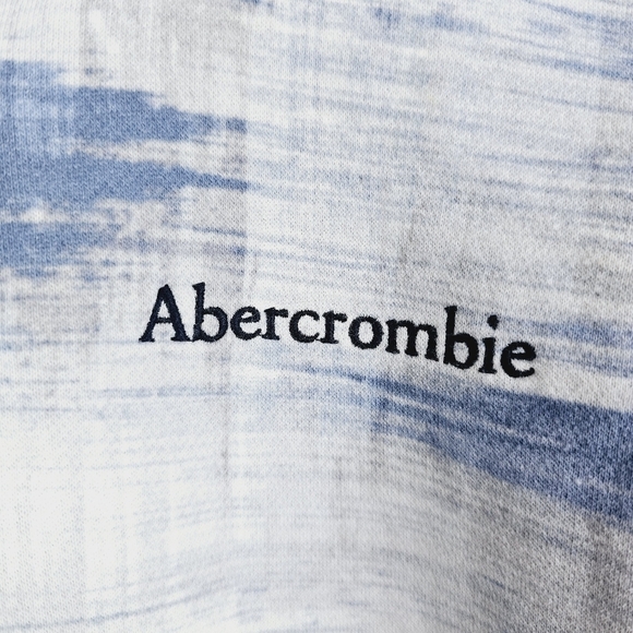 Abercrombie Kids Hooded Cotton Blend Sweatshirt - Blue, White, Gray - Picture 5 of 11